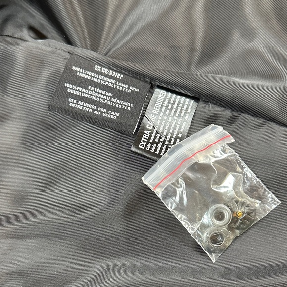 Cole Haan Black Leather Jacket - Picture 3 of 5